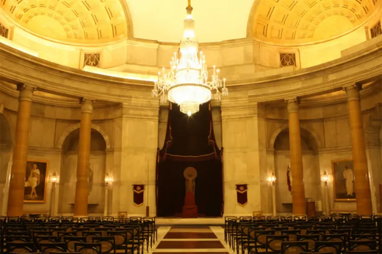 Durbar Hall and Ashok Hall, renamed Ganatantra Mandap and Ashok Mandap
