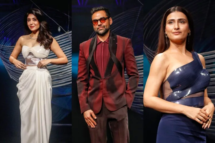 Actors Kritika Kamra, Abhay Deol and Fatima Sana Shaikh attend day 5 of India Couture Week 2024.