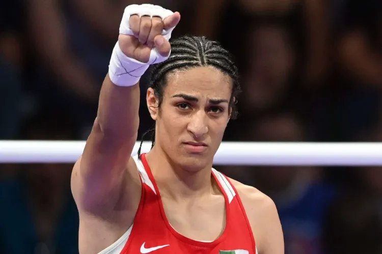 Boxer Imane Khelif at Olympics