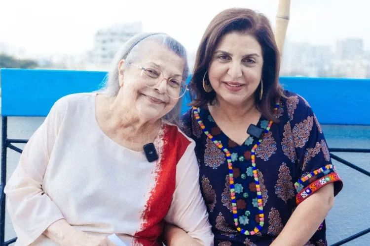 Choreographer and filmmaker Farah Khan with her mother Maneka Irani (Instagram)