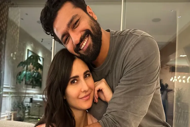 Actors Katrina Kaif and Vicky Kaushal