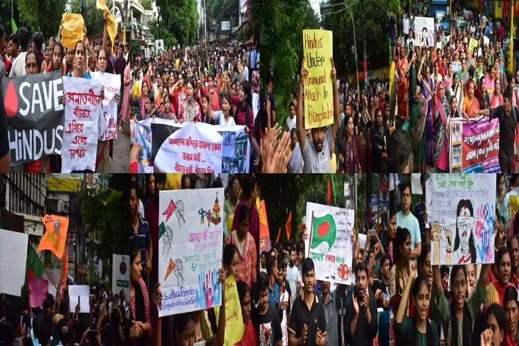 A protest by Hindus of Bangladesh