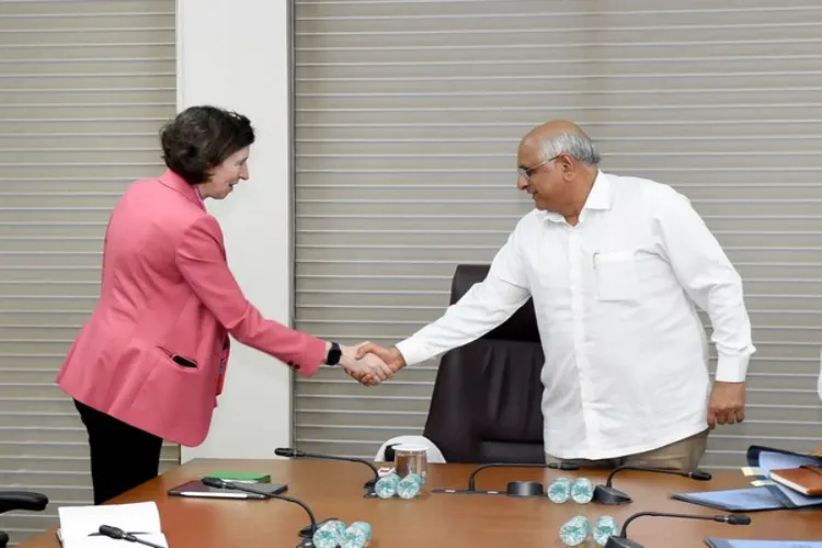 The British HC to India, Lindy Cameron met Gujarat CM Bhupendra Patel
