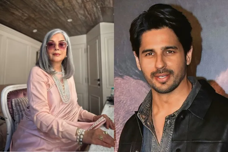 Actors Zeenat Aman and Sidharth Malhotra