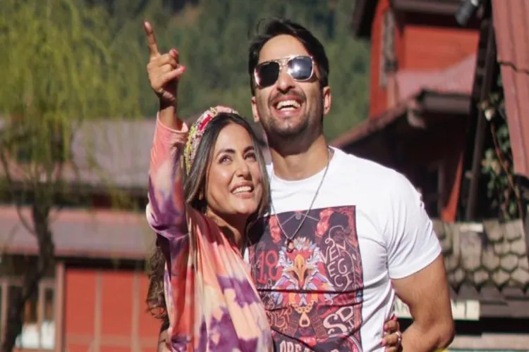 Actors Hina Khan and Shaheer Sheikh