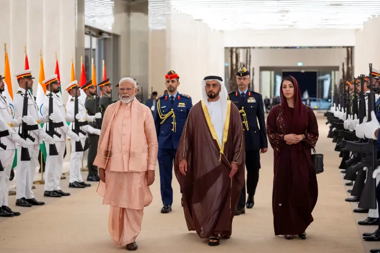 Indian prime minister Narendra Modi on a visit to the UAE in February