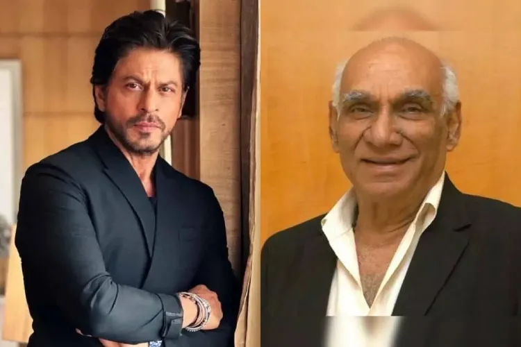 Actor Shah Rukh Khan and late filmmaker Yash Chopra