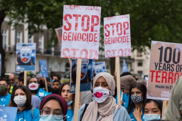 Women on streets of China to protest against Uyghurs, minorities in Xinjiang