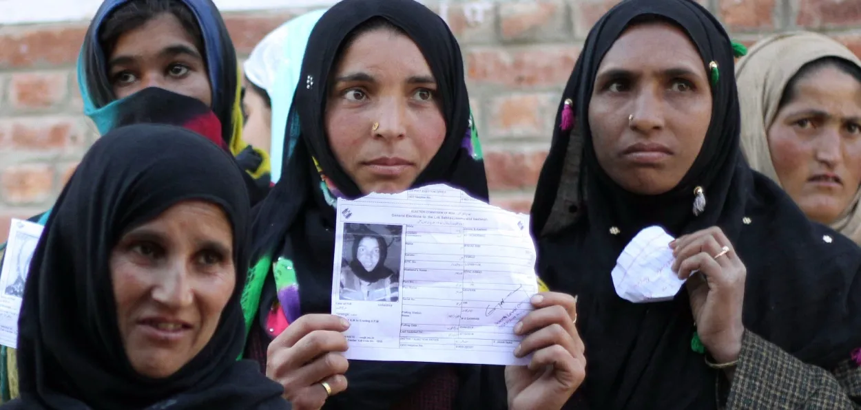 Kashmiri women voters (File)
