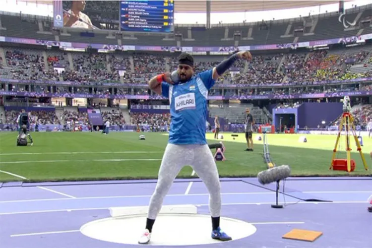 Indian Para-athlete Sachin Khilari won Silver 