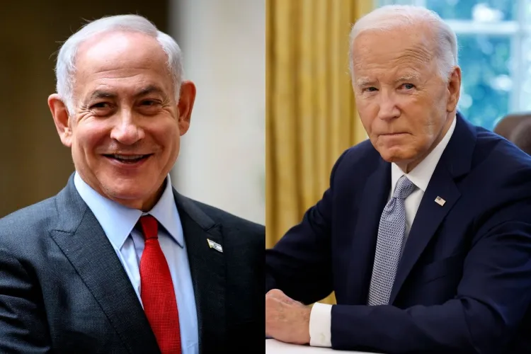 Israeli Prime Minister Benjamin Netanyahu and US President Joe Biden