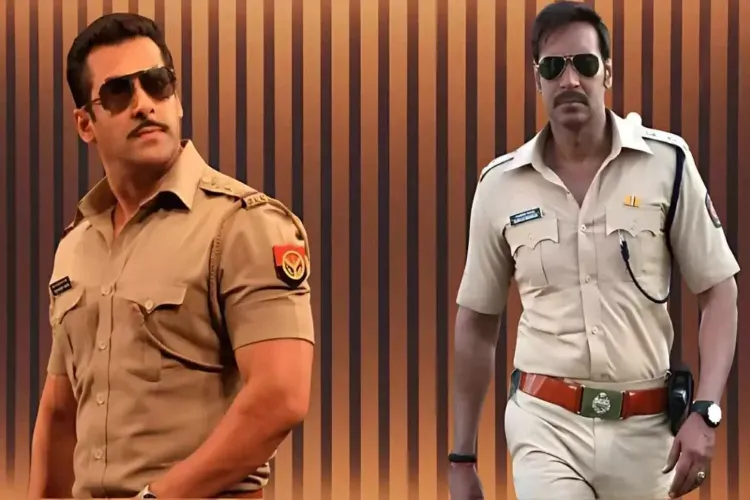 Actors Salman Khan and Ajay Devgn