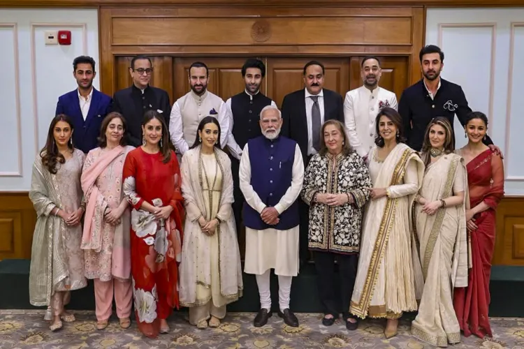 The Kapoor family with Prime Minister Modi