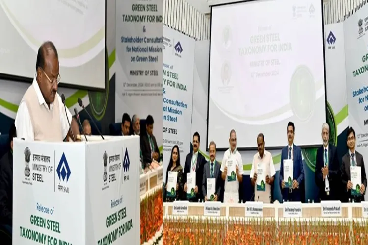  Union Minister of Steel and Heavy Industries H.D. Kumaraswamy unveiling the Taxonomy of Green Steel