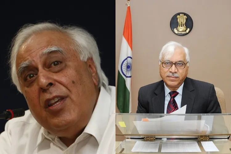 Senior Supreme Court advocate Kapil Sibal and former Chief Election Commissioner of India, S.Y. Quraishi