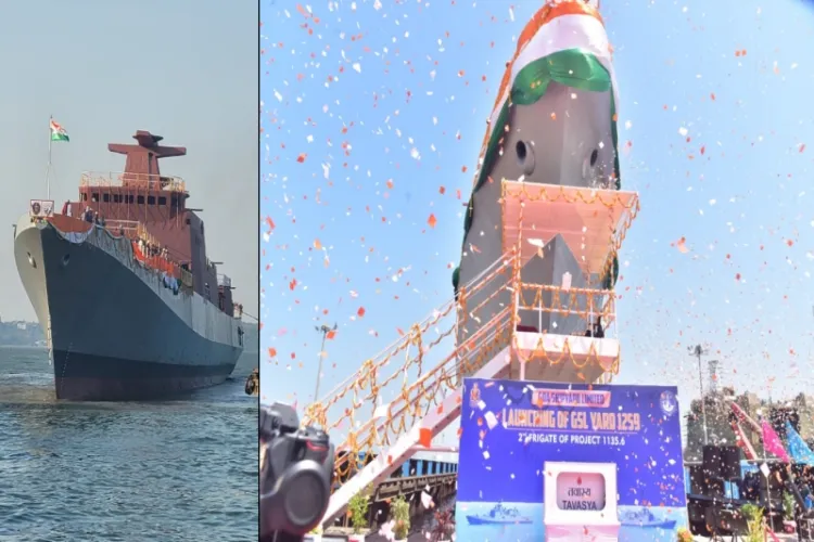  Indian Navy's self-reliance strengthened with launch of frigate 'Tavasya'