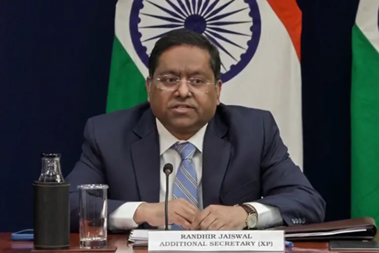 MEA spokesperson Randhir Jaiswal 