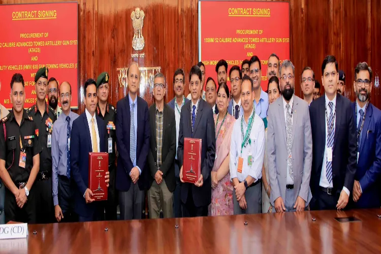 Centre inks Rs 6,900 cr contracts for advanced artillery gun systems, high mobility vehicles