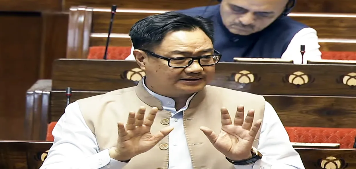 Union Minister Kiren Rijiju speaking in Lok Sabha (file)