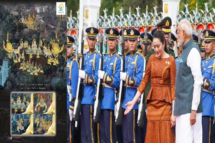 Thailand releases special stamp based on Ramayan mural paintings
