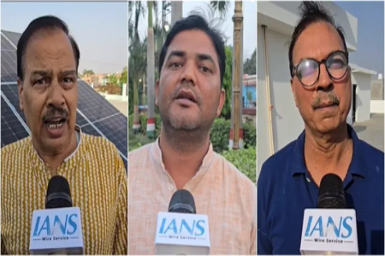 Varanasi locals praising the solar panels initiative
