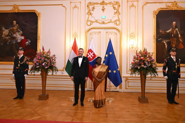 Slovak President hosts banquet at Bratislava Castle in honour of President Droupadi Murmu