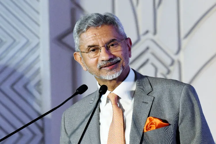 External Affairs Minister S Jaishankar addresses the Italy-India Business, Science and Technology Forum, in New Delhi on Friday.