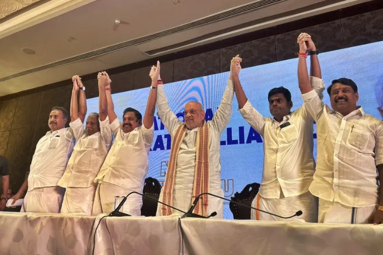 Amit Shah with AIADMK leaders