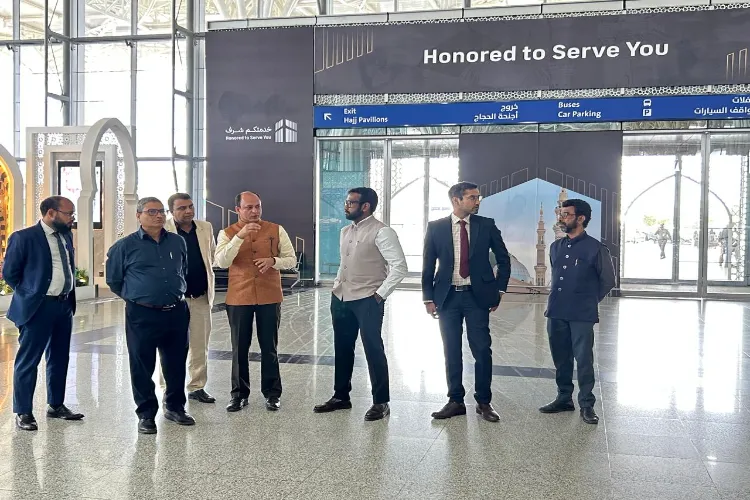 Ministry of Minority Affairs Secretary Dr Chandra Shekhar Kumar visited Madinah to review hajj arrangements for Indian pilgrims. (Photo credit: X)
