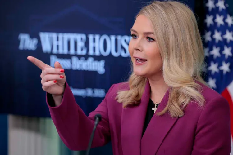 White House Press Secretary Karoline Leavitt