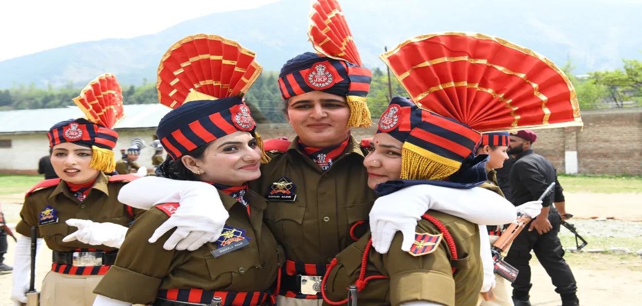 J&K's new recruits celebrating after passing out parade (All pictures by Basit Zargar)