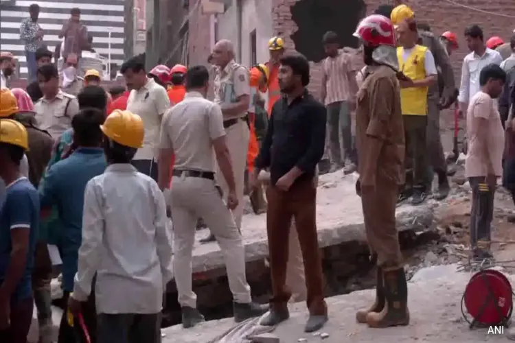 Venue of the building collapse