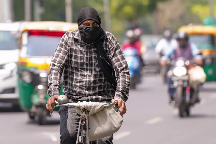 A hot summer day in New Delhi on Saturday.