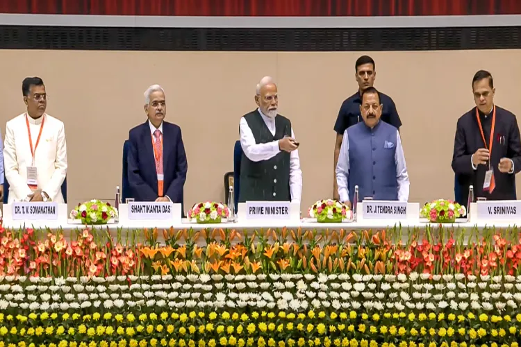 rime Minister Narendra Modi with Union Minister of State Jitendra Singh and Principal Secretary to the Prime Minister Shaktikanta Das during the 17th Civil Services Day programme, in New Delhi. 