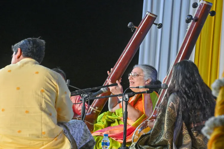 Hindustani classical music vocalist Ashwini Bhide-Deshpande performs during SPIC MACAY's 'Music in the Park' Festival organised by NDMC, at Nehru Park in New Delhi. (Photo for representation)