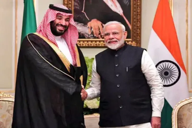 PM Modi with Royal Highnesses, King Salman and Crown Prince Mohammed bin Salman