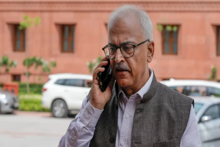 Union Home Secretary Ajay Kumar Bhalla arrives at Parliament House complex during the Monsoon session, in New Delhi. Bhalla on Tuesday, Dec. 24, 2024, was appointed the new Governor of Manipur. 