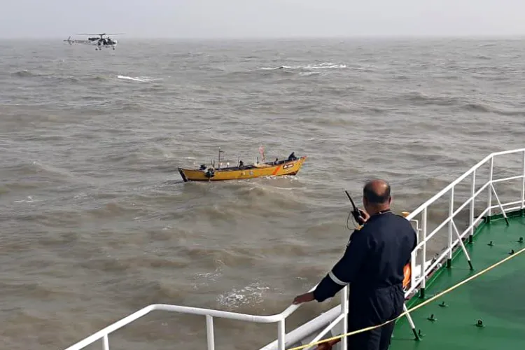 Indian Coast Guard keeping a strict vigil.