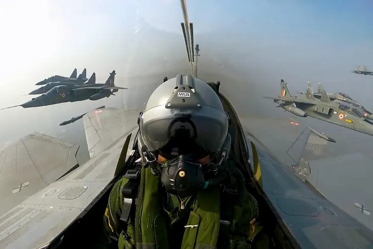 The cockpit view of Baaz formation (File photo) 