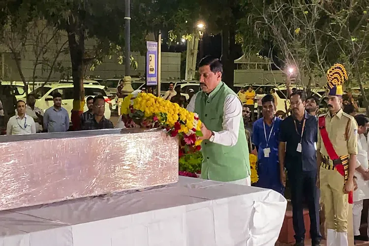 MP CM Mohan Yadav pays last respects to Sushil Nathaniel, who was killed in the Pahalgam terror attack in Indore on Wednesday.