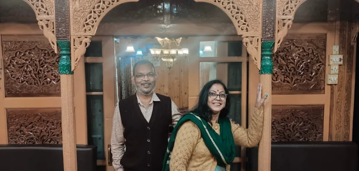 Dr Debashish Bhattacharya and his wife
