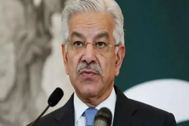 Pakistan's Defence Minister Khawaja Muhammad Asif