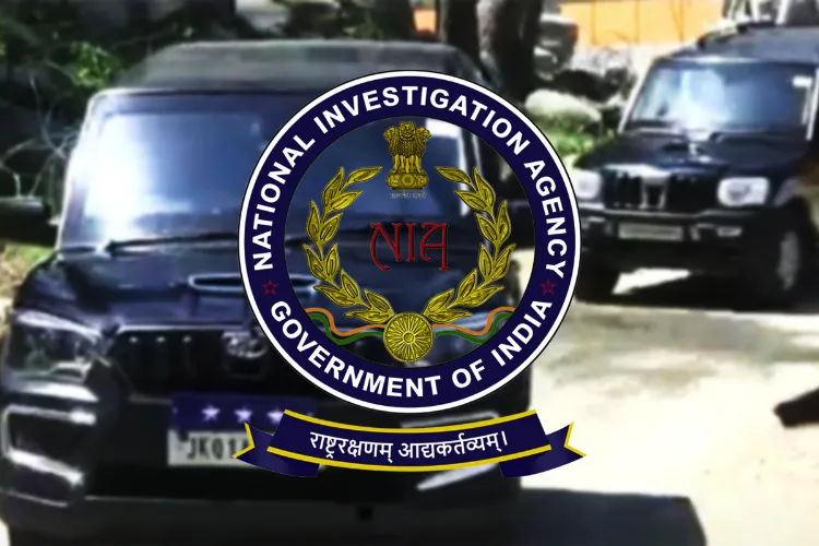 NIA Chief's cavalcade leaving Biasaran, Pahalgam, Kashmir