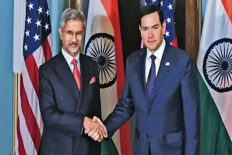 US Secretary of State Marco Rubio with EAM Dr S Jaishankar
