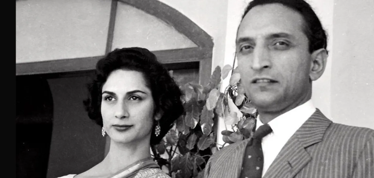 Sahabzada Yakub Khan and his wife
