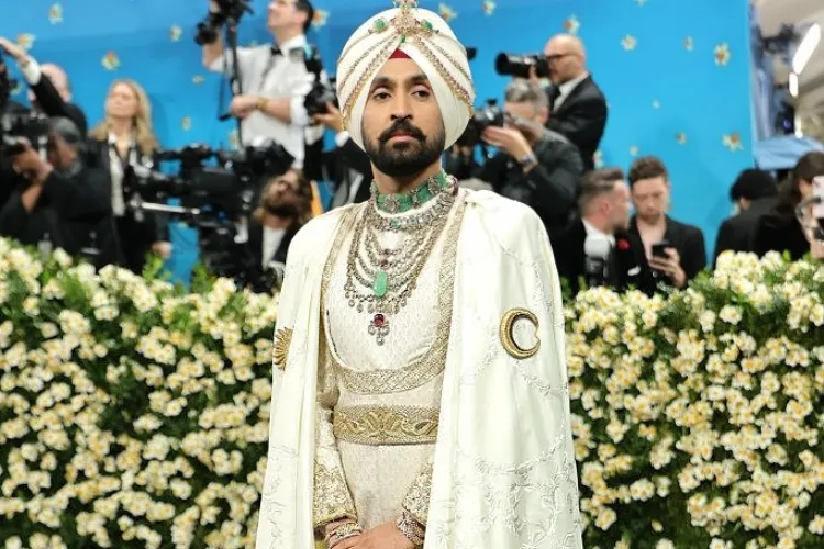 Singer, actor composer Diljit Doshanj at Met Gala