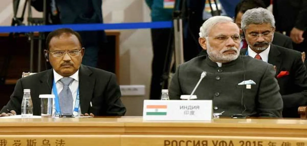NSA Ajit Doval and Prime Minister Narendra Modi 