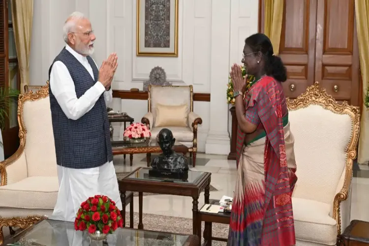 Prez Murmu meets PM Modi