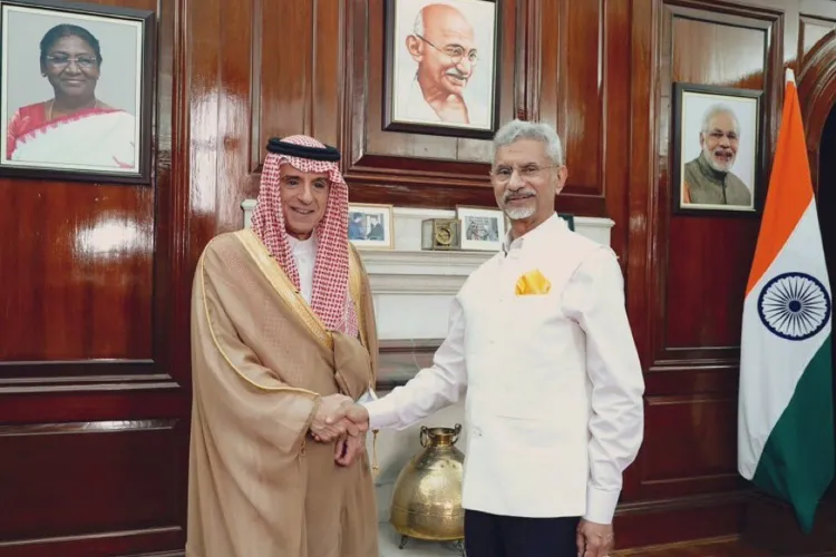 EAM Dr SJaishankar with Saudi Minister of State for Foreign Affairs Adel al-Jubeir in Delhi
