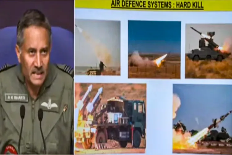  Air Marshal AK Bharti speaks during a press conference on 'Operation Sindoor'